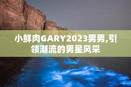 小鲜肉GARY2023男男,引领潮流的男星风采