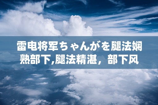 雷电将军ちゃんがを腿法娴熟部下,腿法精湛，部下风采独树一帜