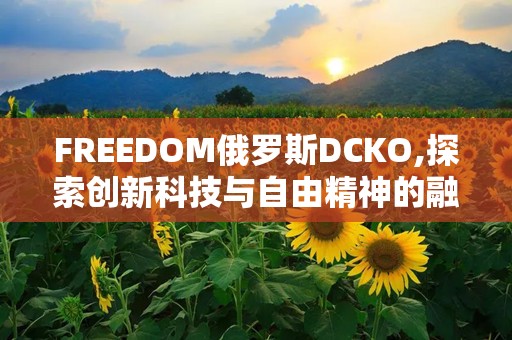 FREEDOM俄罗斯DCKO,探索创新科技与自由精神的融合