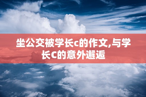 坐公交被学长c的作文,与学长C的意外邂逅