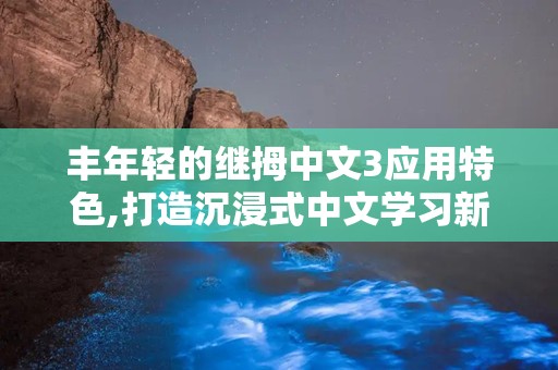 丰年轻的继拇中文3应用特色,打造沉浸式中文学习新体验