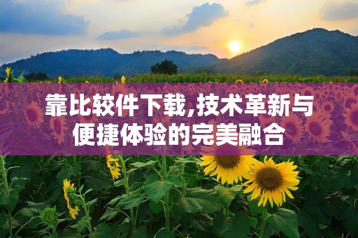 靠比较件下载,技术革新与便捷体验的完美融合