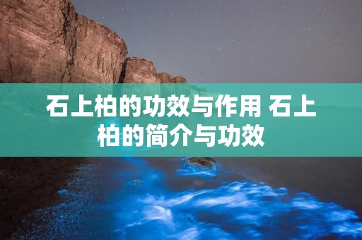 石上柏的功效与作用 石上柏的简介与功效