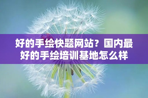 好的手绘快题网站？国内最好的手绘培训基地怎么样