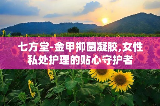 七方堂-金甲抑菌凝胶,女性私处护理的贴心守护者