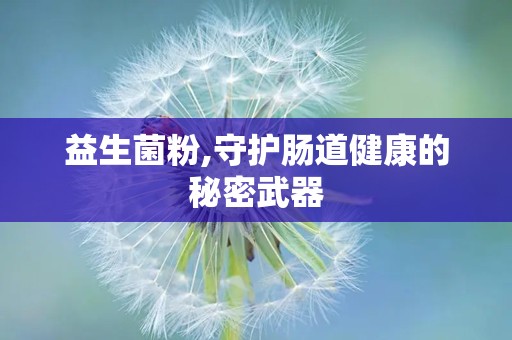 益生菌粉,守护肠道健康的秘密武器