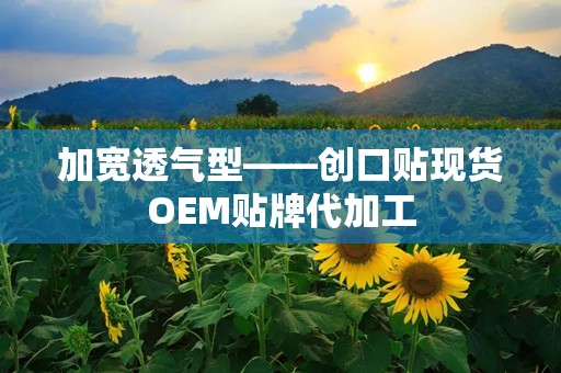 加宽透气型——创口贴现货OEM贴牌代加工