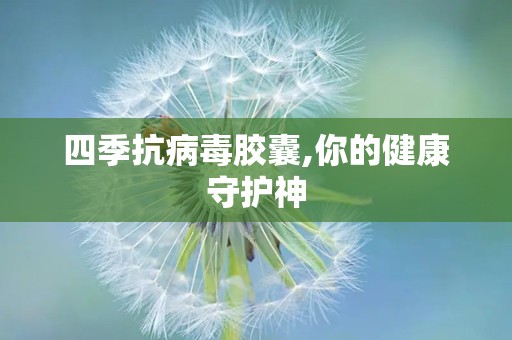 四季抗病毒胶囊,你的健康守护神