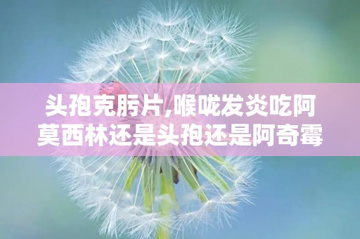 头孢克肟片,喉咙发炎吃阿莫西林还是头孢还是阿奇霉素