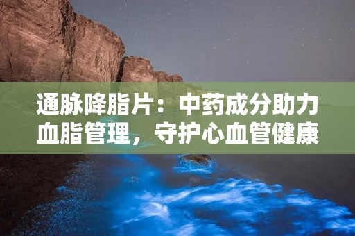 通脉降脂片：中药成分助力血脂管理，守护心血管健康