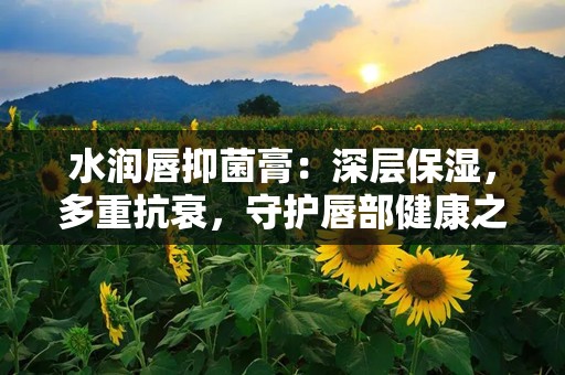 水润唇抑菌膏：深层保湿，多重抗衰，守护唇部健康之美”