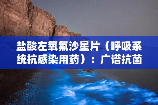 盐酸左氧氟沙星片（呼吸系统抗感染用药）：广谱抗菌，专注呼吸系统感染治疗