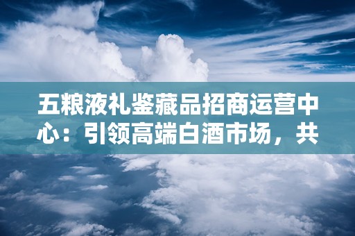 五粮液礼鉴藏品招商运营中心：引领高端白酒市场，共创财富新篇章