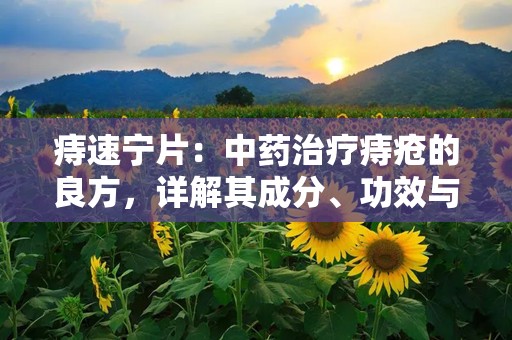 痔速宁片：中药治疗痔疮的良方，详解其成分、功效与使用指南