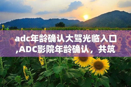 adc年龄确认大驾光临入口,ADC影院年龄确认，共筑安全观影环境