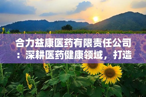 合力益康医药有限责任公司：深耕医药健康领域，打造现代化产业集团