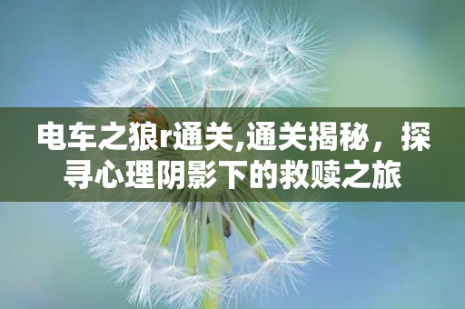 电车之狼r通关,通关揭秘，探寻心理阴影下的救赎之旅